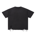 Snow Washed Raw-Hem T-Shirt
