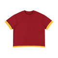 Unisex Boxy Color Block T-Shirt