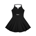 Women's Collared Halter A-Line Tennis Dress