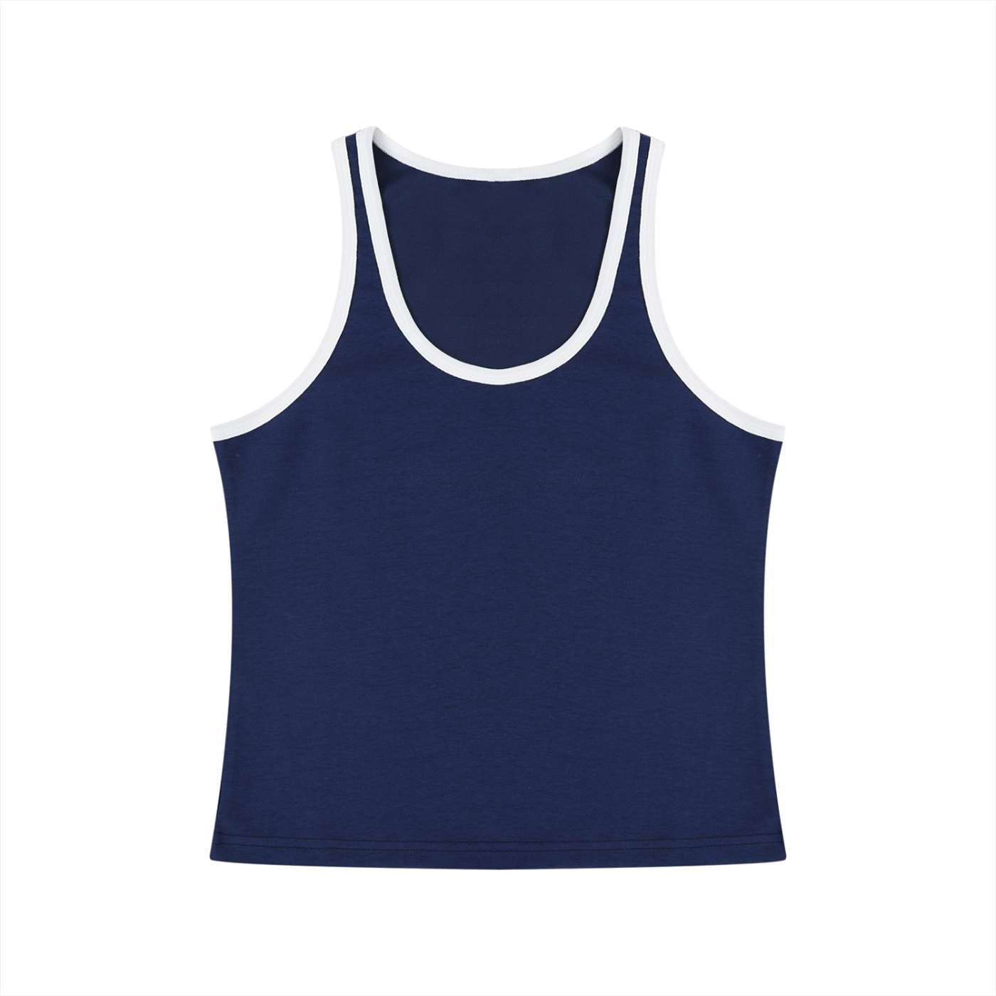 Women's Color Block Cropped Tank Top